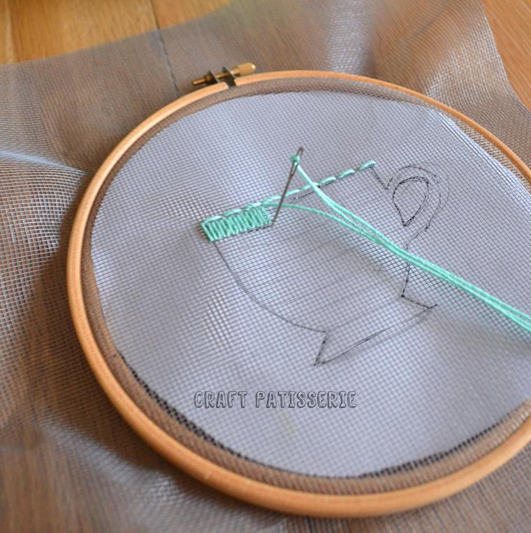 Ho cominciato a ricamare con punto scritto e punto pieno
