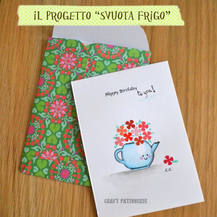 Watercolor and mixed media happy birthday card tutoria