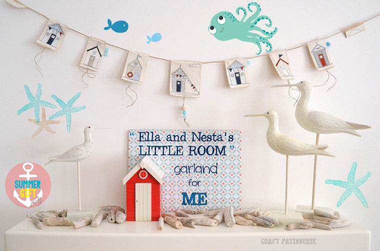 Ella and Nesta's Little Room Garland for CrartPatisserie. Summer gift party contest.