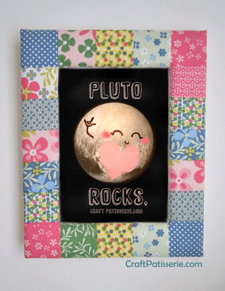 free printable digital art by craftpatisserie. Cute Pluto illustration.