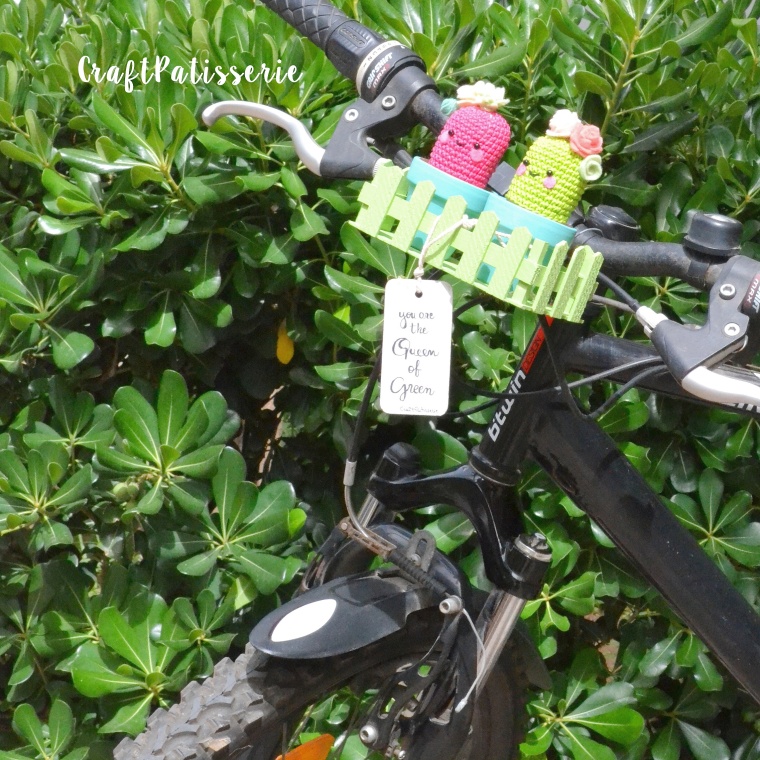 Handmade planter for bike! "summer gift paty" by CraftPatisserie